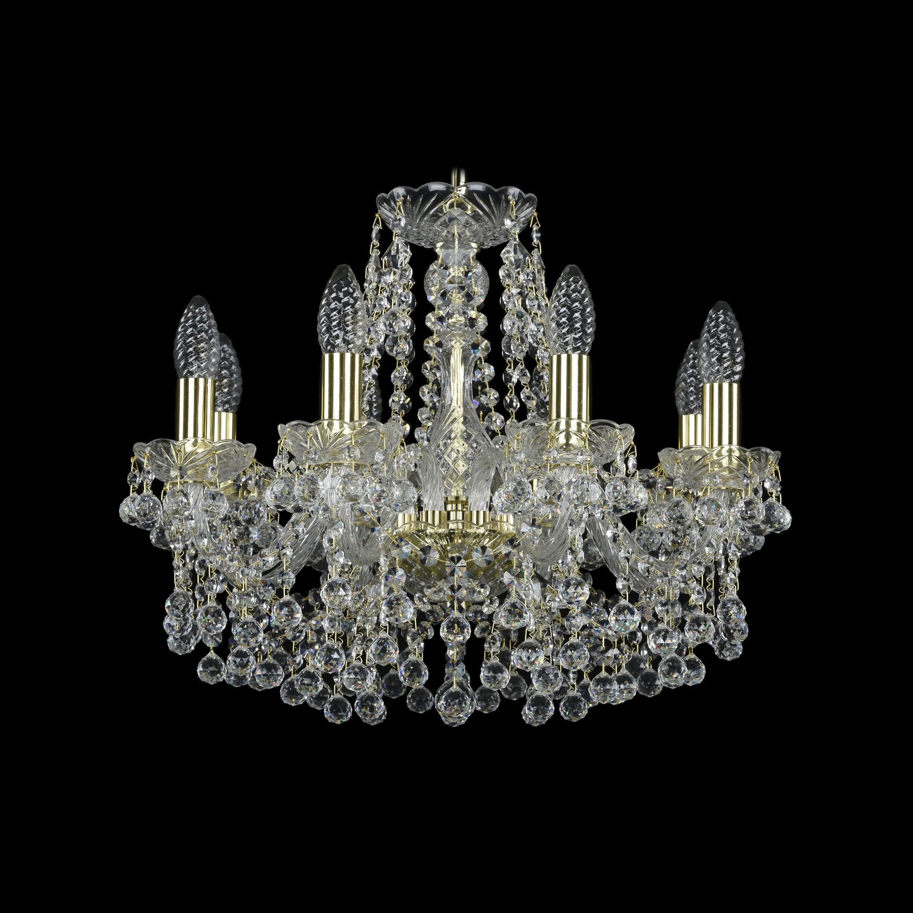 фото Хрустальная люстра 1409/8/160 g bohemia ivele crystal