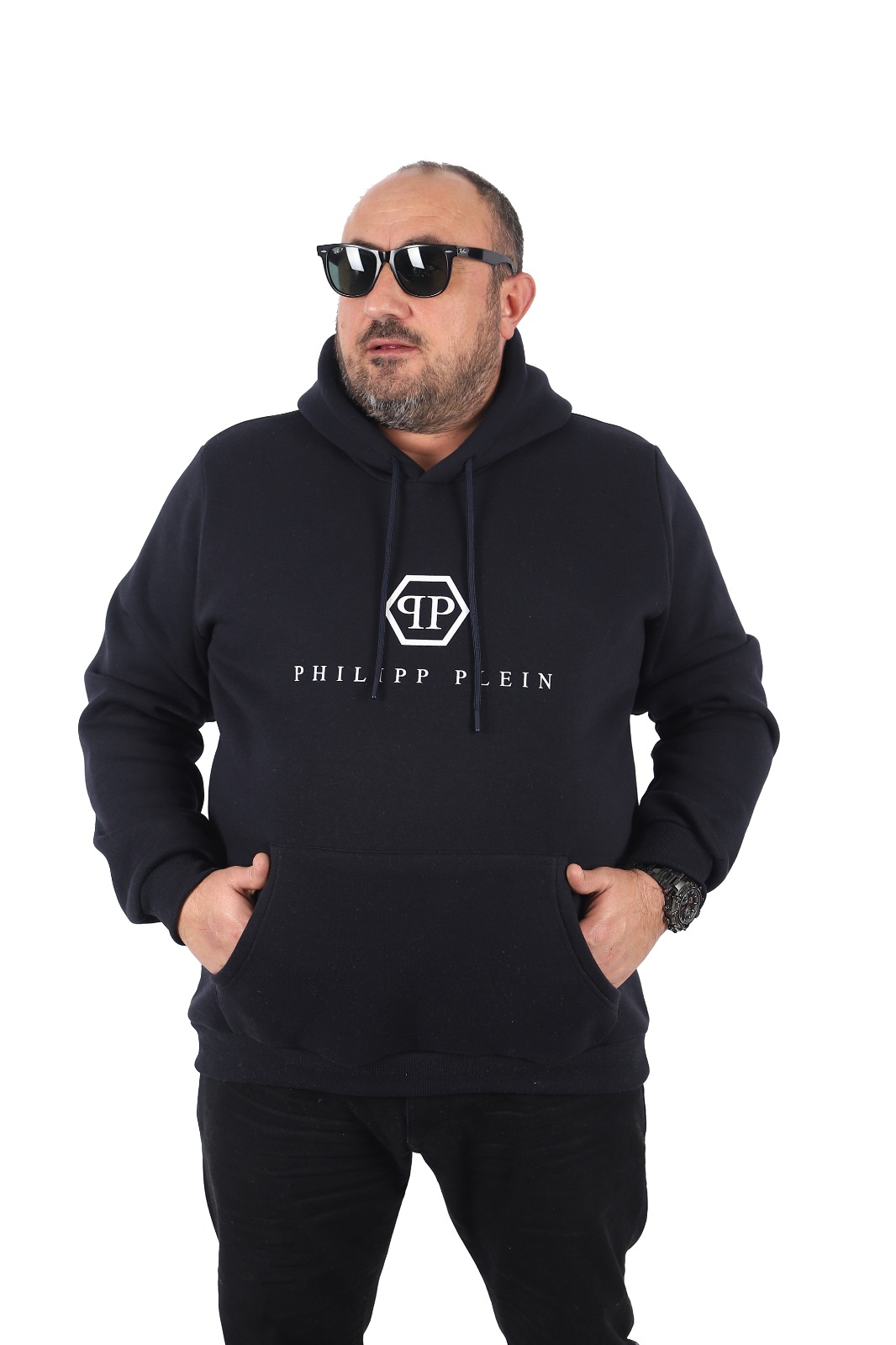 Худи мужское PHILIPP PLEIN 2274848 синее 5XL