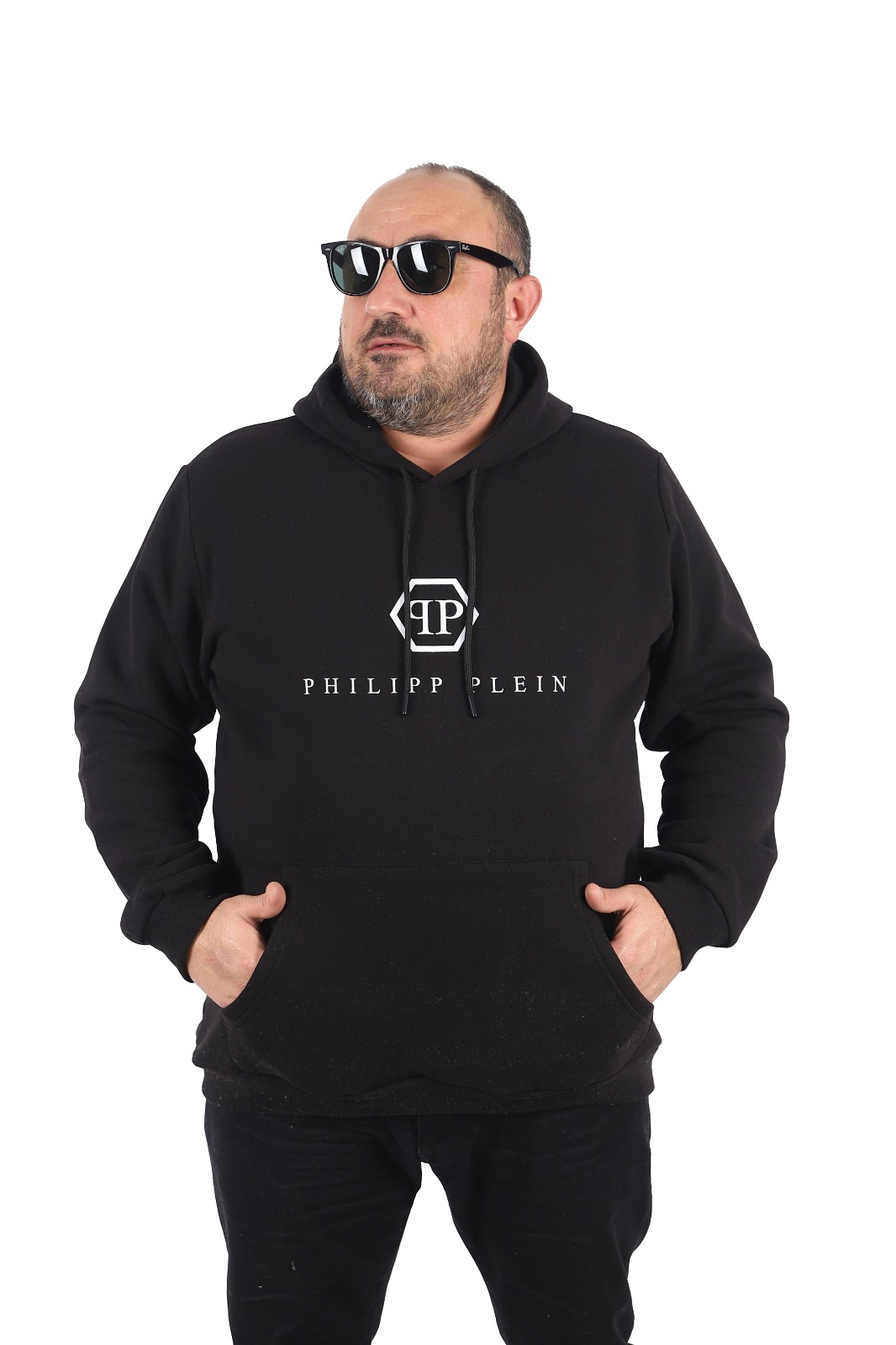 Худи мужское PHILIPP PLEIN 2274848 черное 4XL