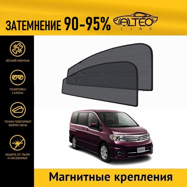 

Автошторки ALTEO на Nissan Serena 3 (C25) (2005-2010)
