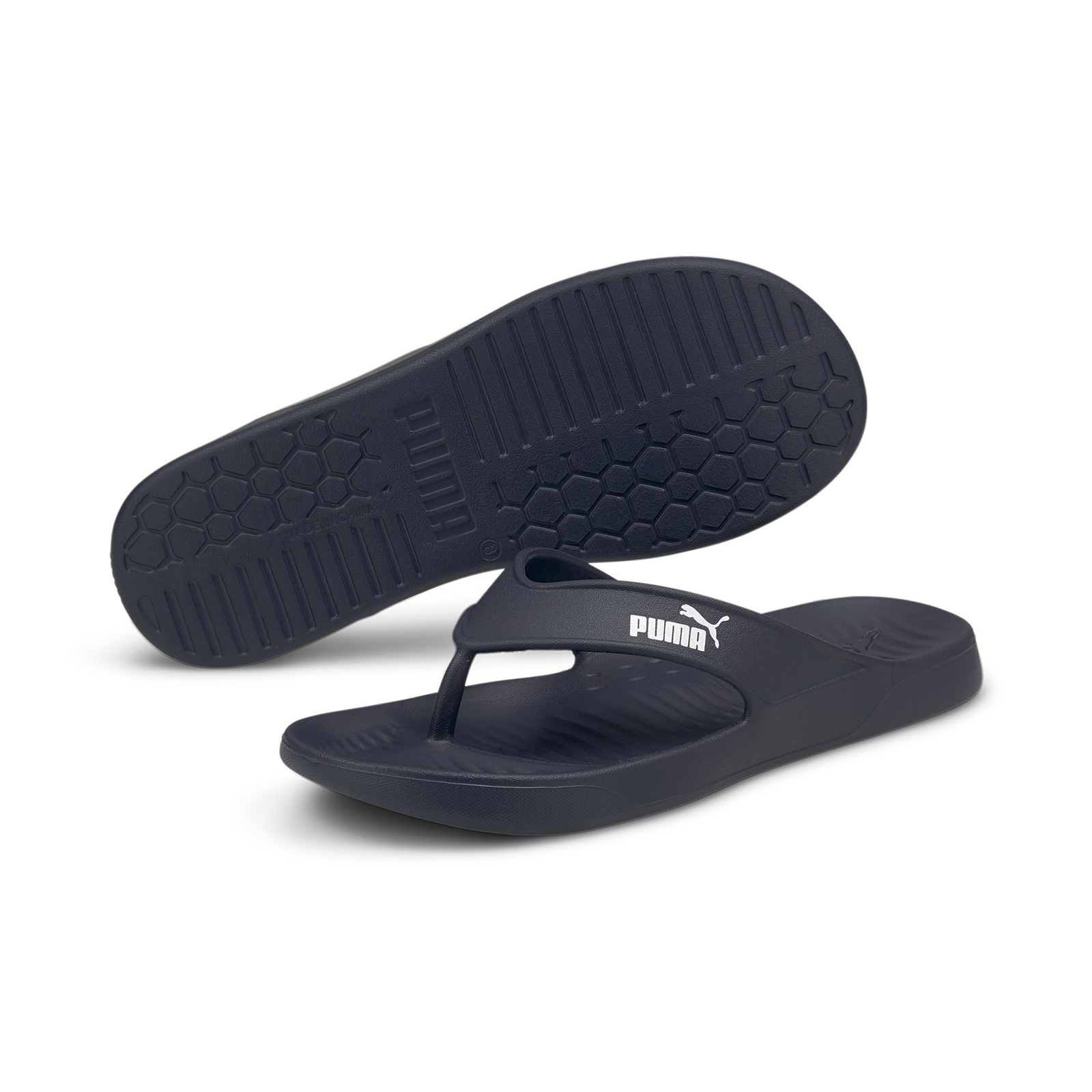 фото Шлепанцы мужские puma aqua flip flip flops синие 6 uk