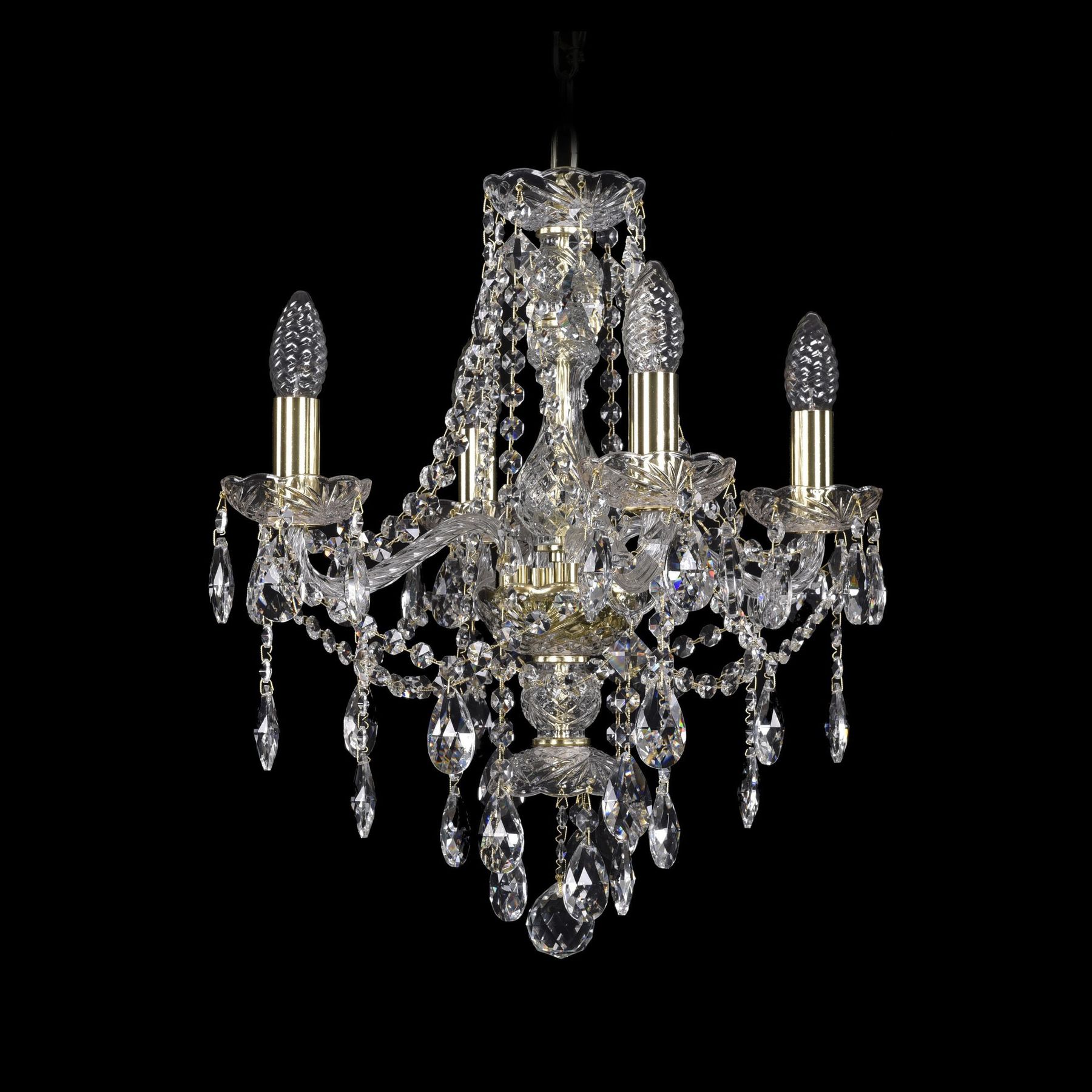 фото Хрустальная люстра 1415/4/141 g bohemia ivele crystal