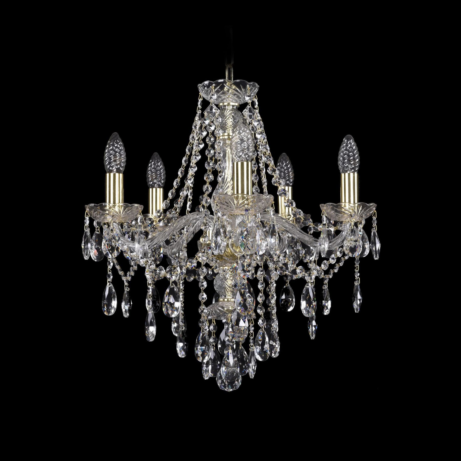 фото Хрустальная люстра 1415/5/165 g bohemia ivele crystal