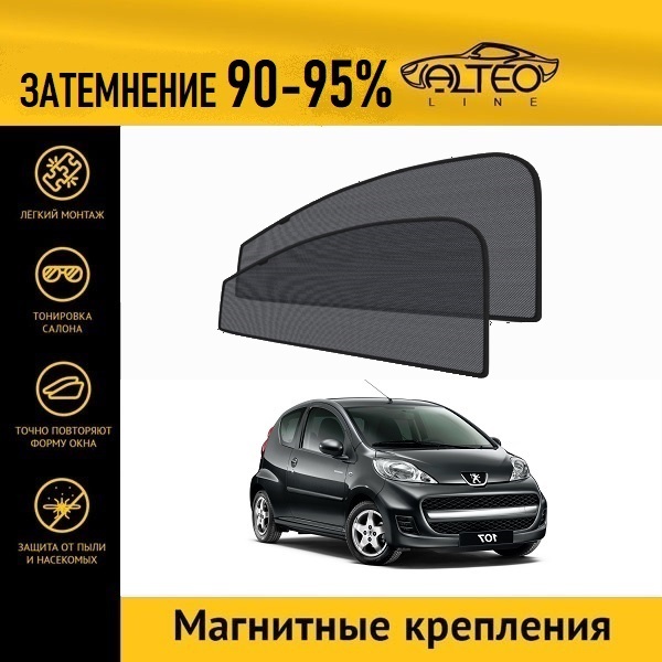 

Автошторки ALTEO на Peugeot 107, 1 рестайлинг (2009-2012) хэтчбек 3d