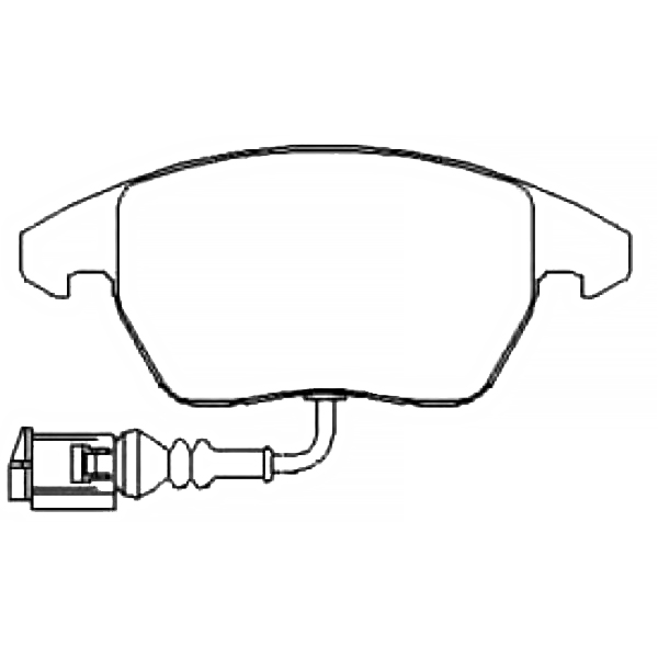 

Тормозные колодки AKYOTO передние дисковые с датчиком AKD-0348