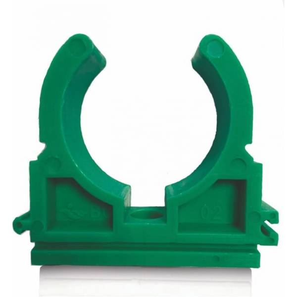 Одинарное крепление Blue Ocean U-типа 25 полипропиленовый зеленый PPRF/PCU(G)-25