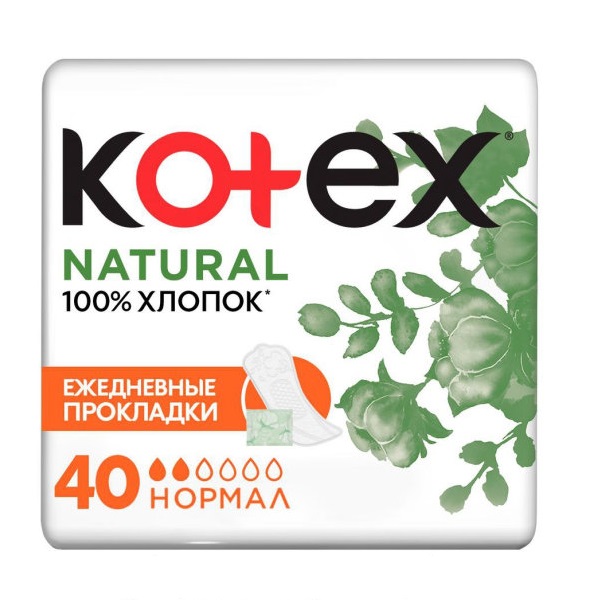 фото Ежедневные прокладки kotex natural 40