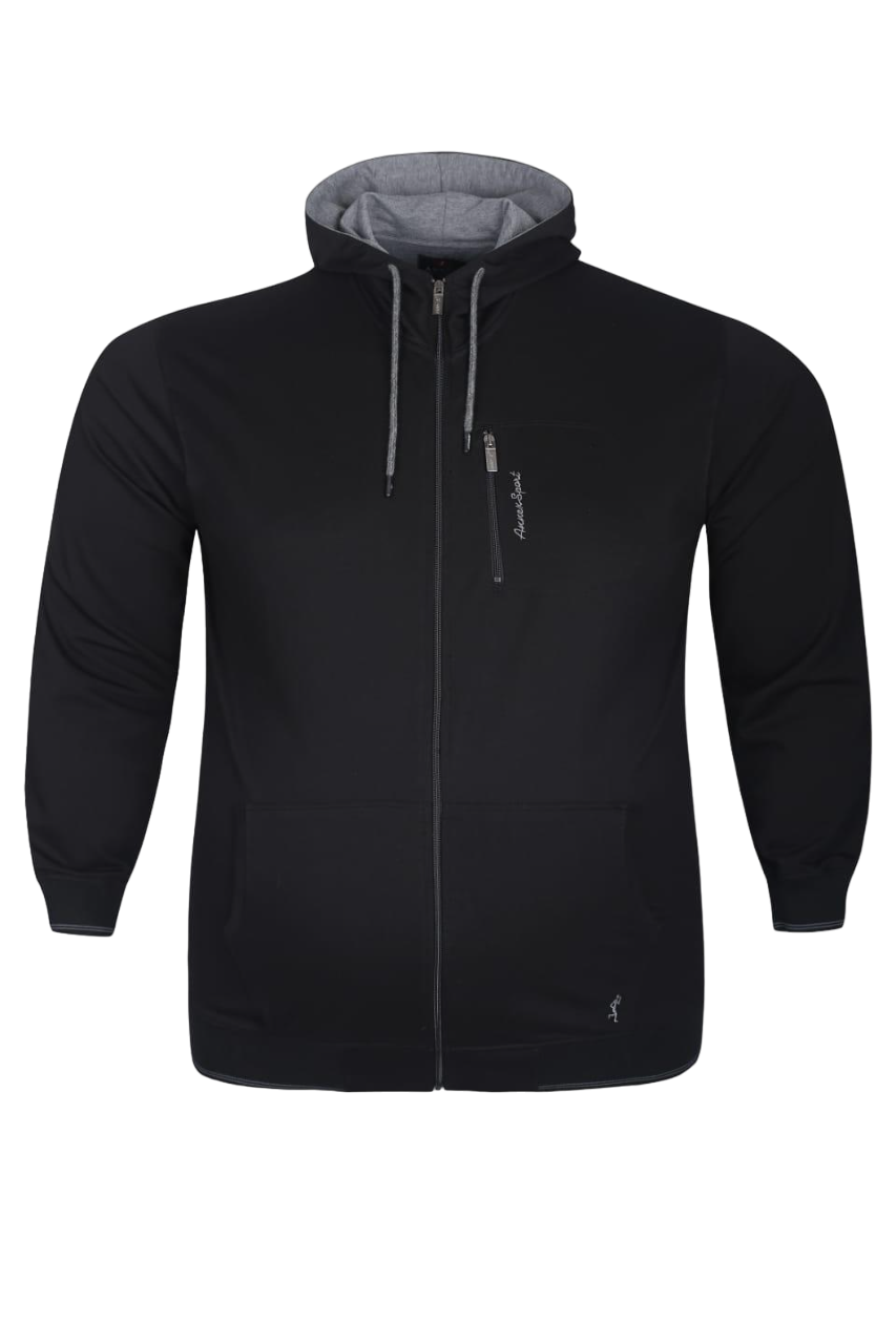 Толстовка мужская Annex 400808 черная 2XL