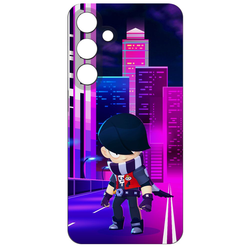 

Чехол-накладка Krutoff Soft Case Brawl Stars - Эдгар для Samsung Galaxy S24+ черный