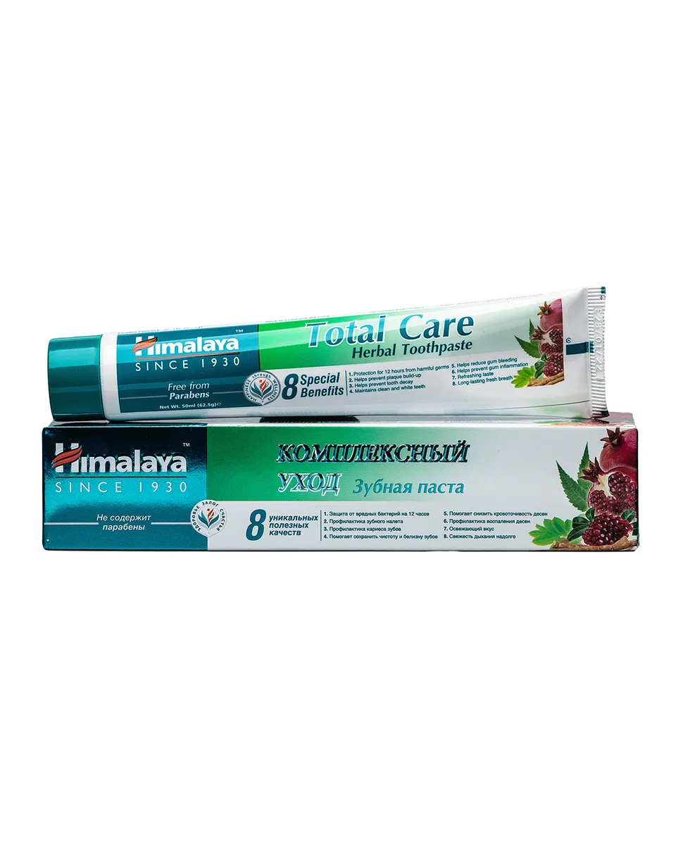 Купить Зубная паста Himalaya Herbals Total Care Комплексный уход для ежедн. использования, 50 мл