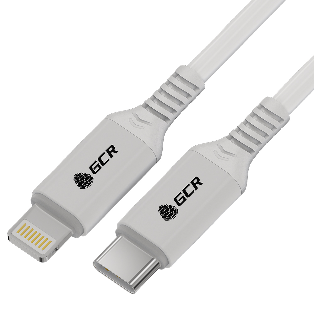 фото Кабель lightning/type-c - usb gcr gcr-ippd5 0.25 м белый