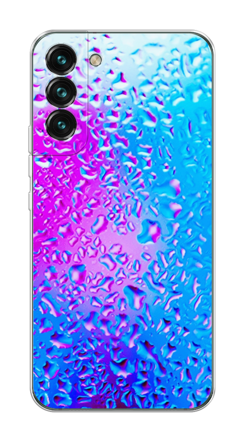 

Чехол на Samsung Galaxy S22 "Капли на стекле", Голубой;розовый, 2103850-3