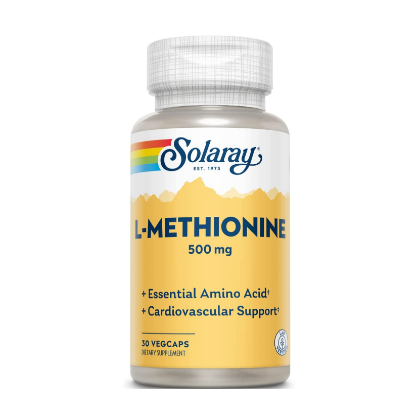 Solaray L-Methionine, Free Form, 30ct 500mg