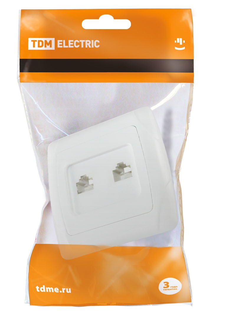 

ТФ-розетка TDM ELECTRIC Онега SQ1805-0021, Белый, Онега-12