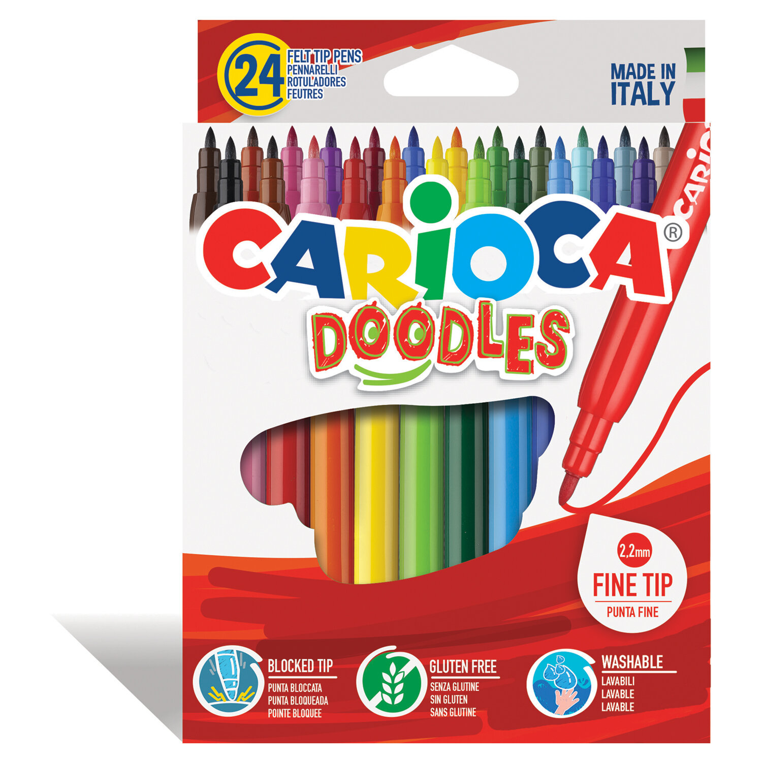 Фломастеры Carioca Doodles, 24 цвета