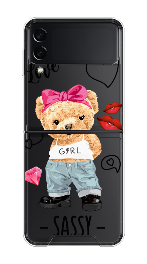 

Чехол на Samsung Galaxy Z Flip 3 "Sugar Mommy", Голубой;белый;розовый, 2103750-6