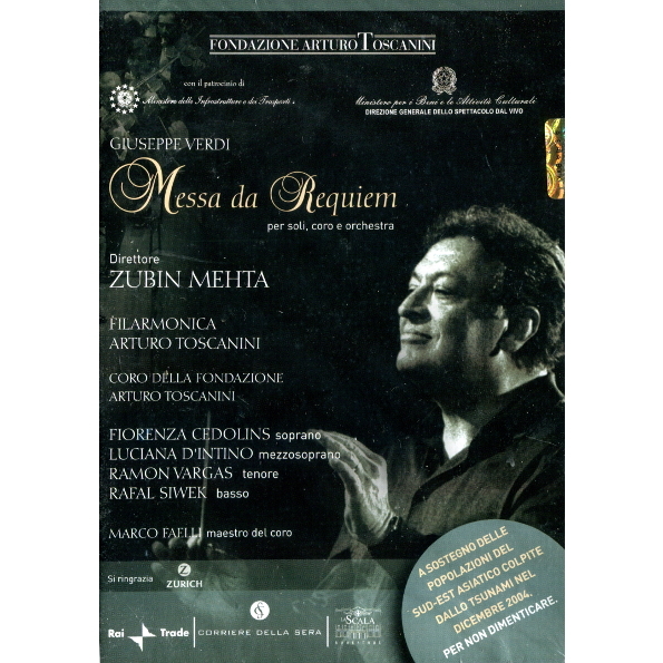

Filarmonica Arturo Toscanini, Zubin Mehta Giuseppe Verdi: Messa Da Requiem (DVD)