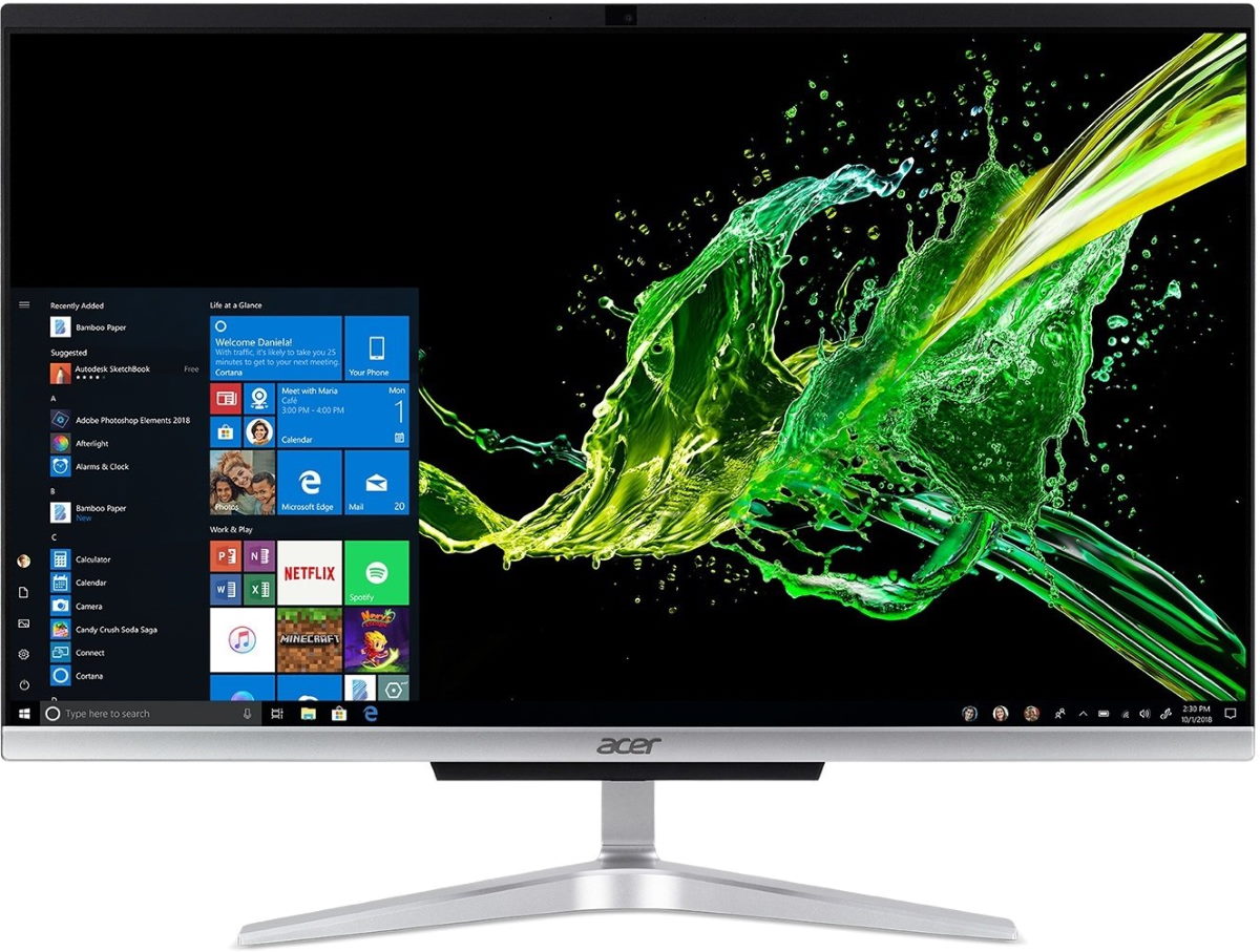 фото Моноблок acer aspire c24-963 (dq.berer.005) silver/black