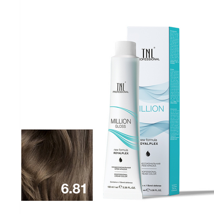 

Крем-краска для волос TNL, Million Gloss 6.81