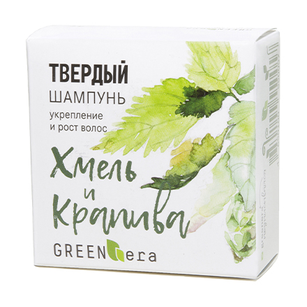 Твердый шампунь Green Era, «Хмель и крапива», 55 г