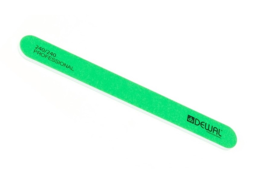 Пилка Dewal Neon прямая, зеленая, 240/240 пилка шлифовочная зеленая