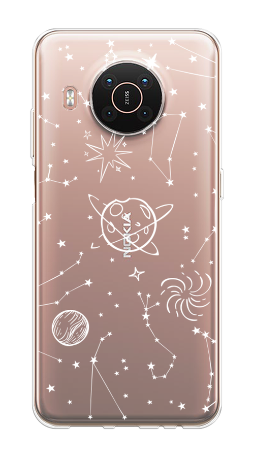 

Чехол на Nokia X20"Планеты в космосе", Белый, 124250-2