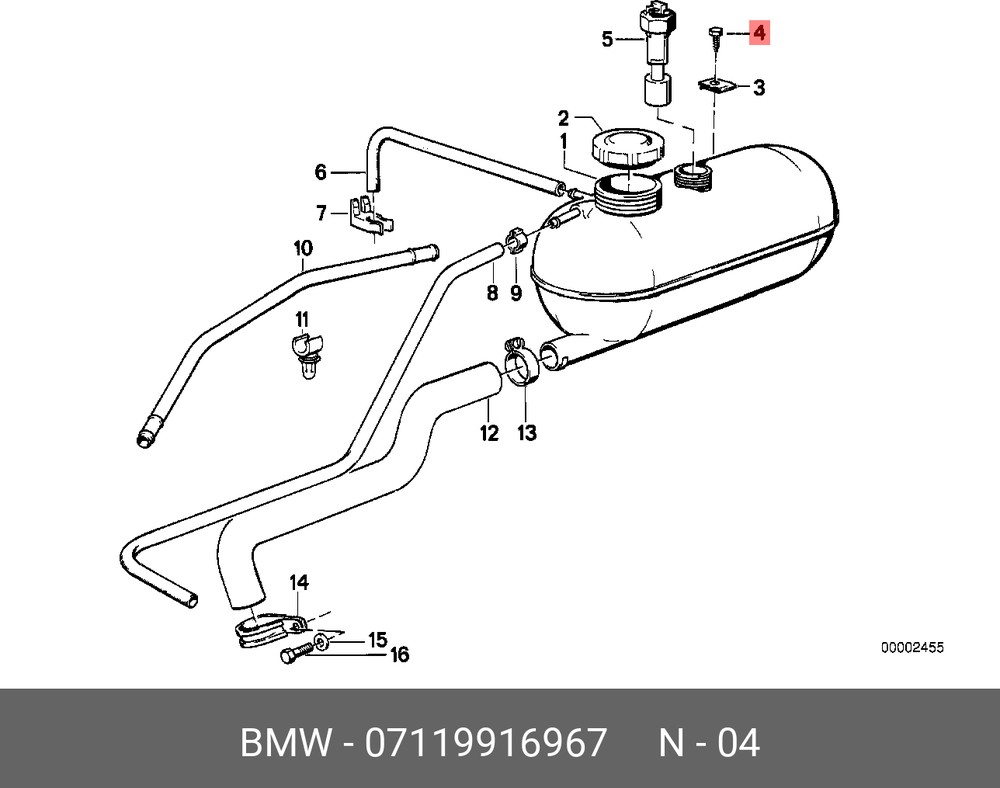 фото Саморез с шестигранной головкой [org] bmw 07119916967