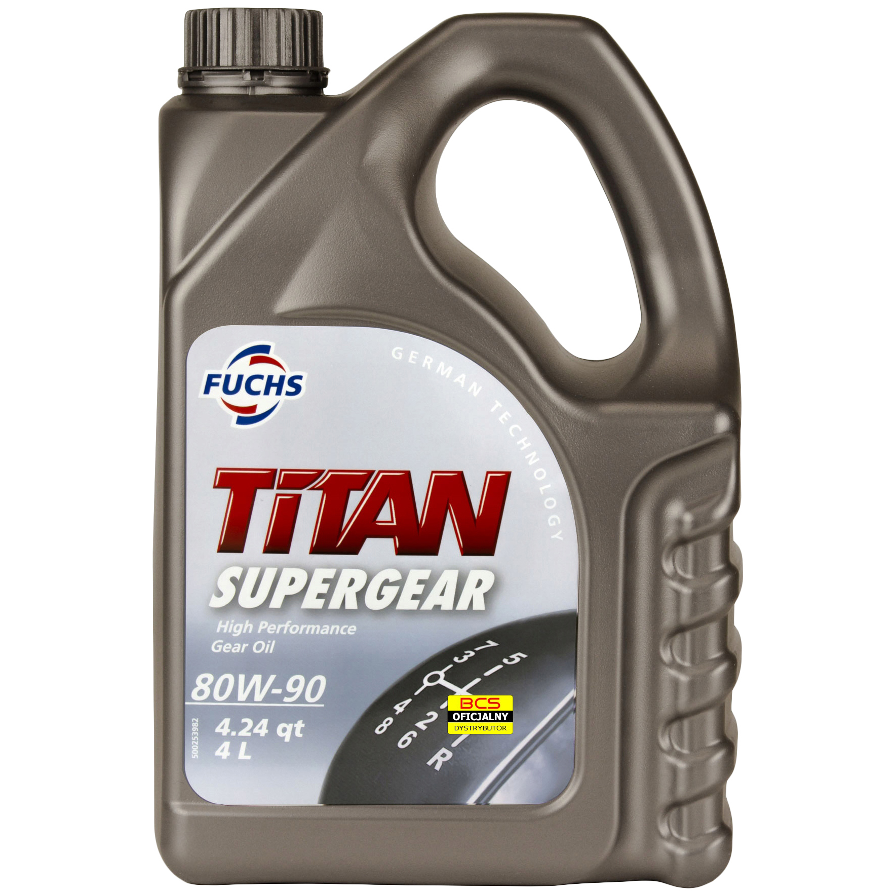 фото Масло fuchs трансмиссионное 80w90 (gl4/gl-5) titan supergear 4л (минеральное)