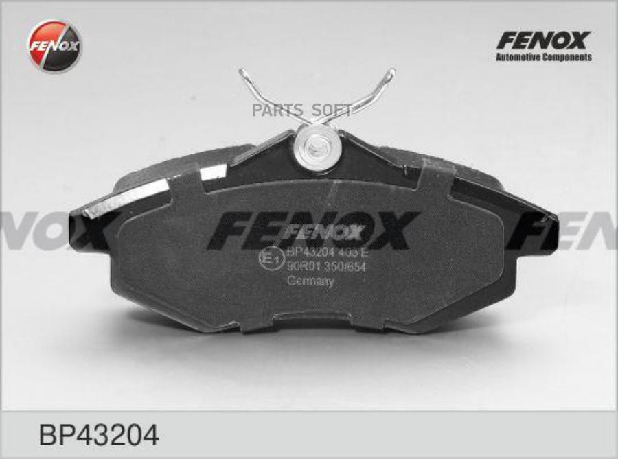 

Колодки дисковые передние \ Citroen C2/C3 1.1i/1.4i/1.4HDi 02 1шт FENOX BP43204 BP43204