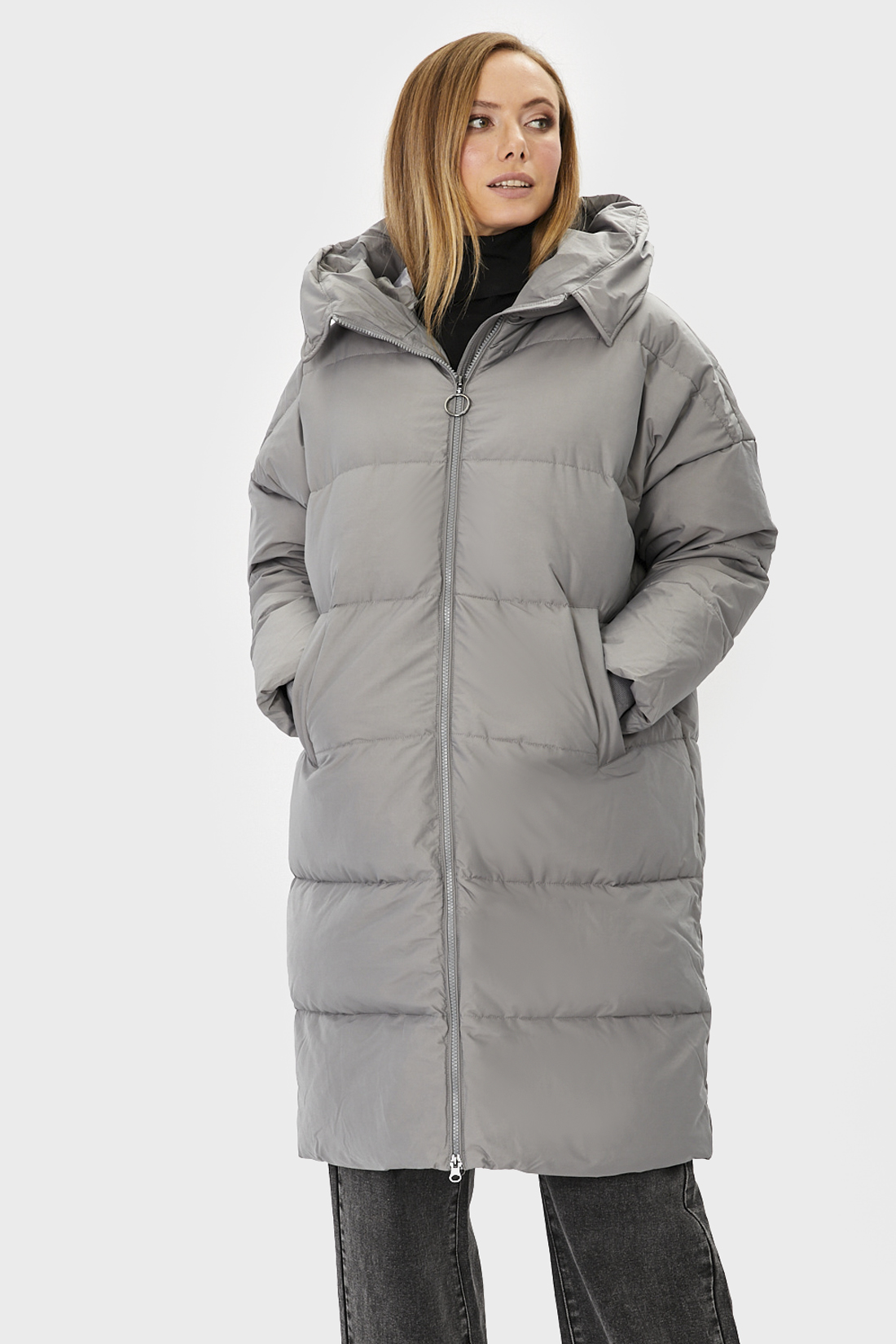 

Пуховик женский Baon B001876 серый XXL, B001876