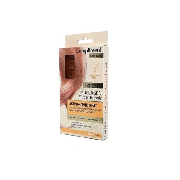 

Концентрат-актив Compliment Expert+ Collagen Super repair 8*5мл