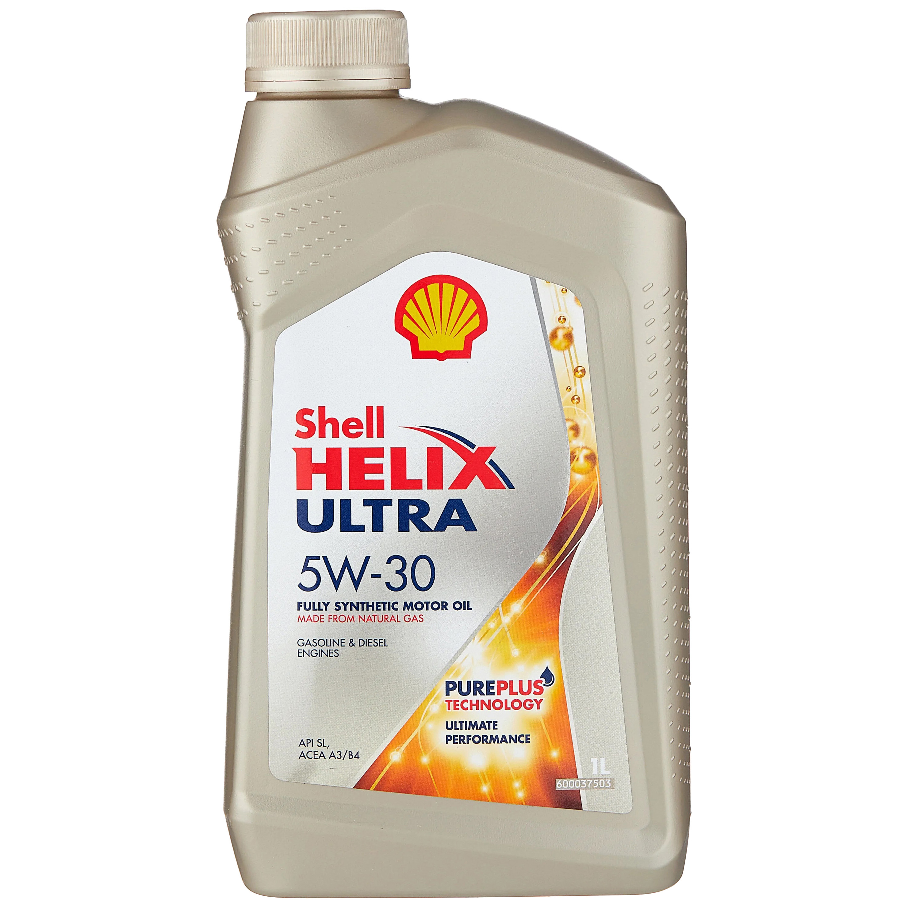 фото Масло shell моторное 5w30 helix ultra sl/cf, a3/b3, a3/b4 1 л (синтетика)