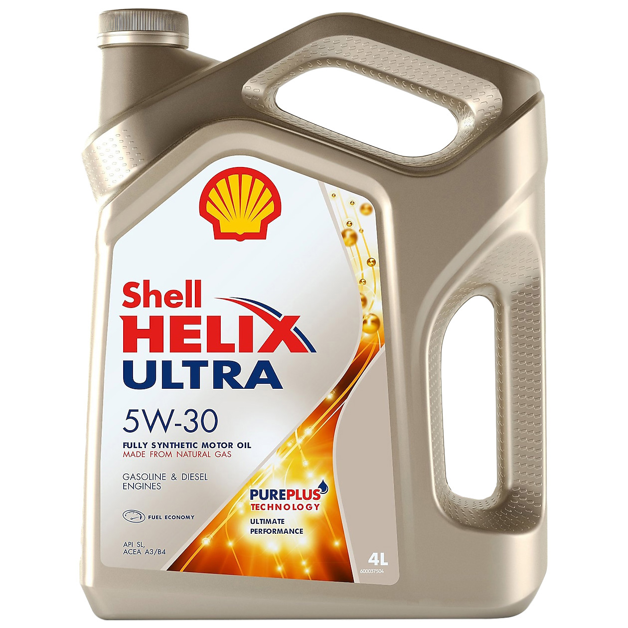 фото Масло shell моторное 5w30 helix ultra sl/cf, a3/b3, a3/b4 4 л (синтетика)