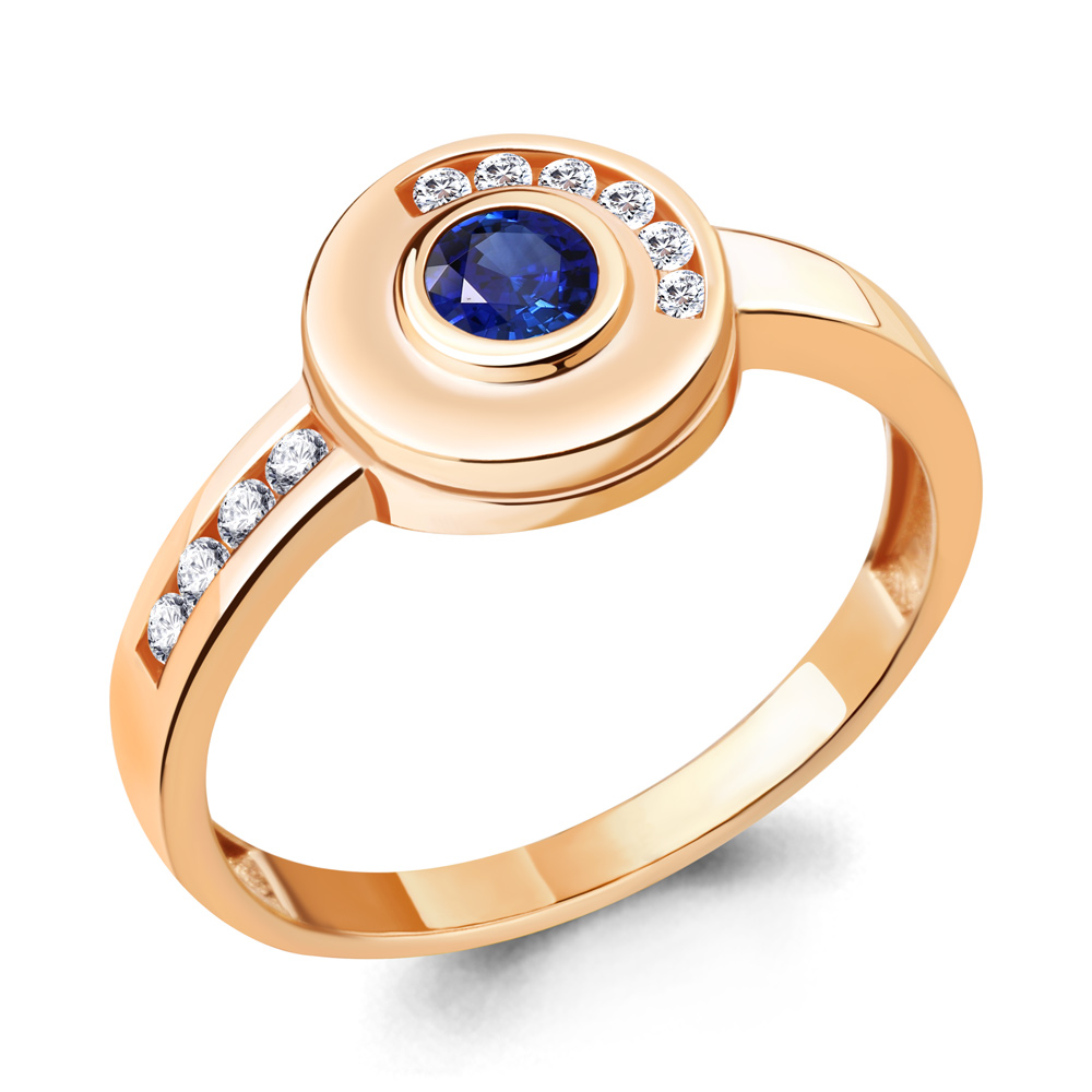 

Кольцо из серебра с сапфиром р. , Aquamarine 68825АБ_925_з, 68825АБ_925_з