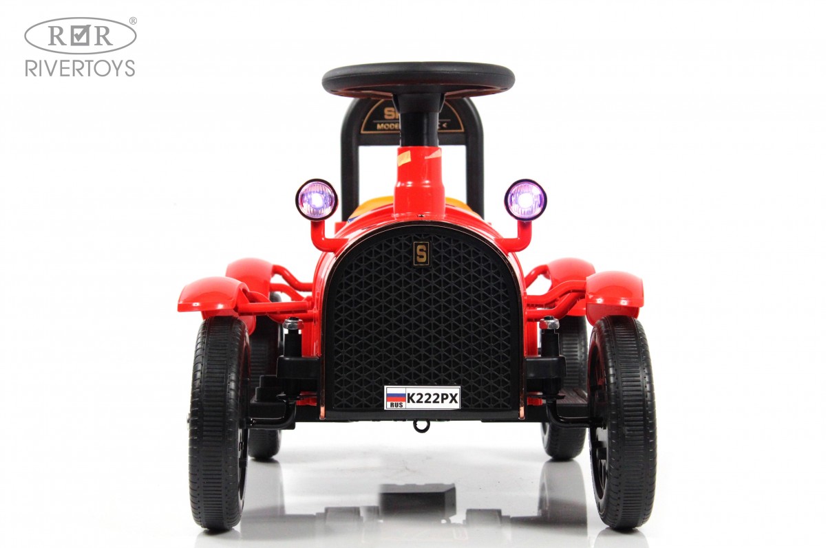 Детский электромобиль RIVERTOYS K222PX красный
