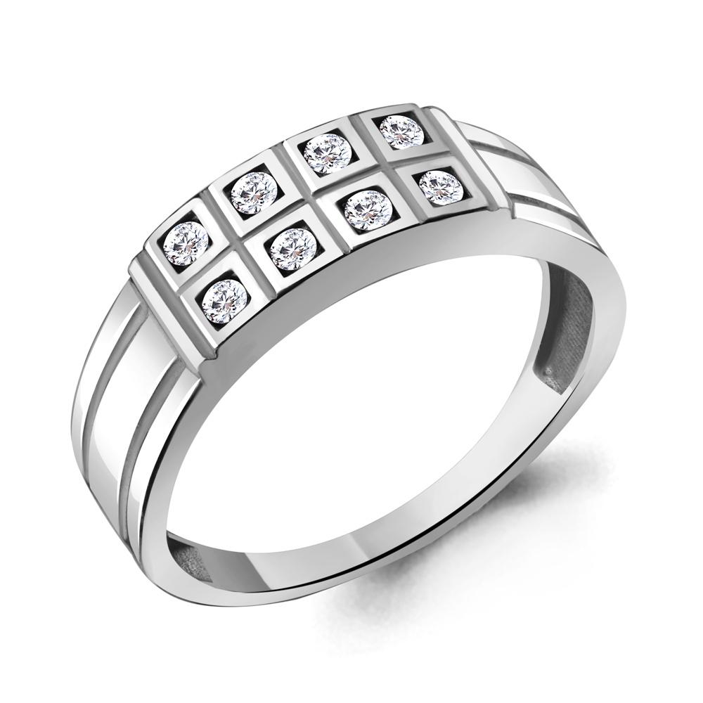 

Кольцо из серебра с фианитом р. 16,5 Aquamarine 68826А_925_р, 68826А_925_р