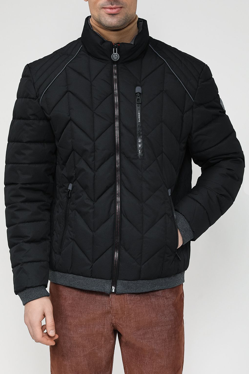 

Куртка мужская LERROS 2397015 черная XL, Черный, 2397015