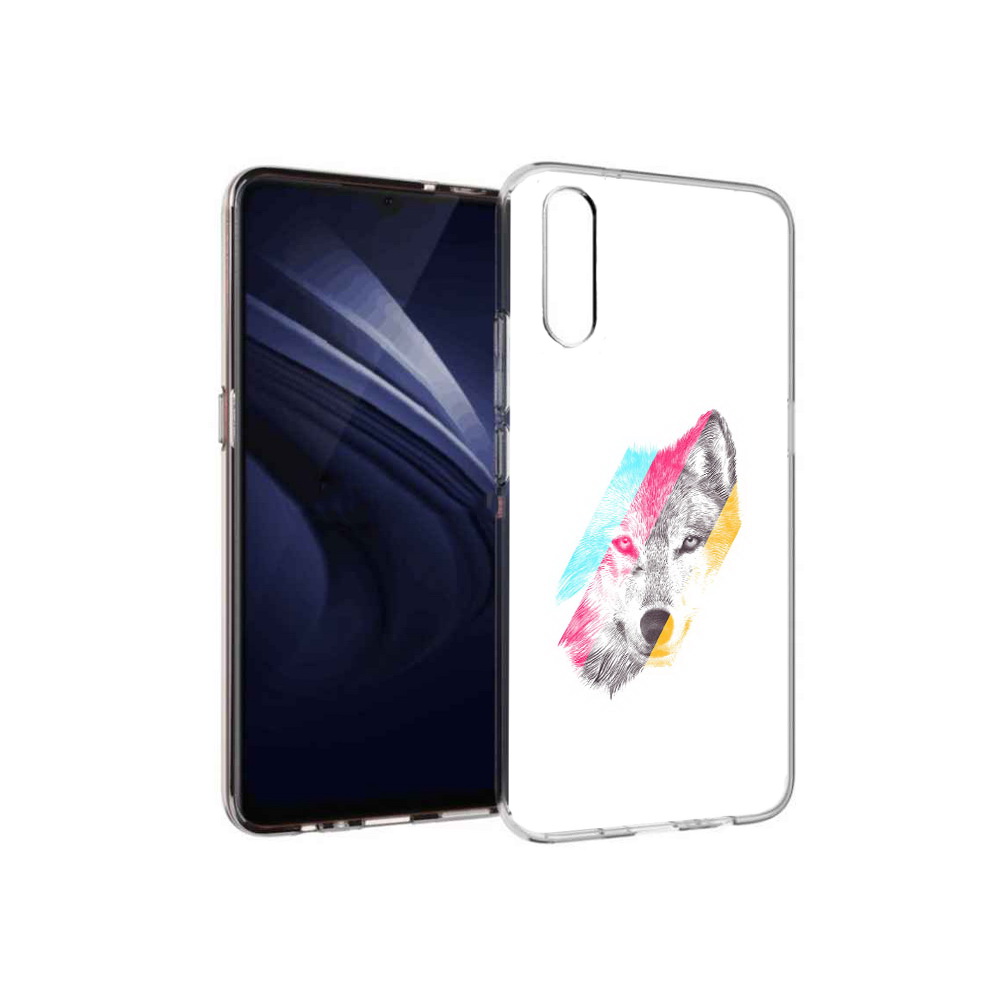 Чехол MyPads Tocco для Vivo V17 Neo волк градиент (PT226959.388.268)