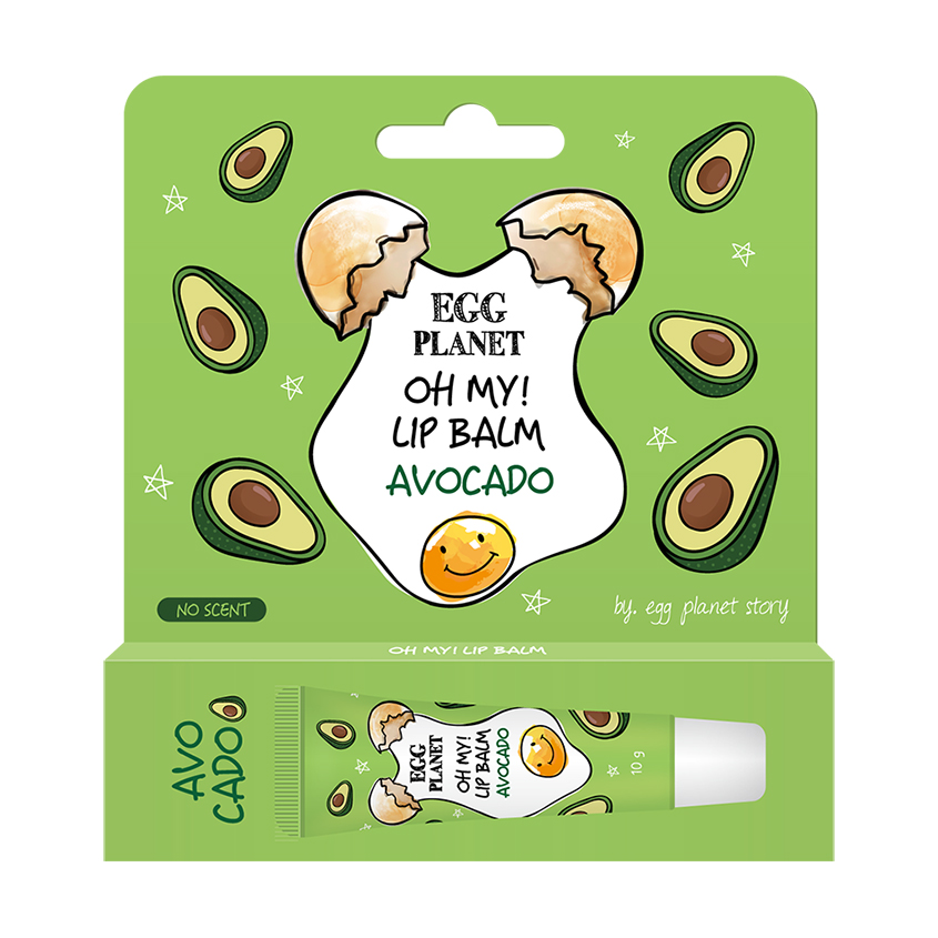Бальзам для губ Egg Planet Oh My! Lip Balm Авокадо увлажняющий 10 г spa ceylon питательный бальзам для губ цейлонский лайм и авокадо 12