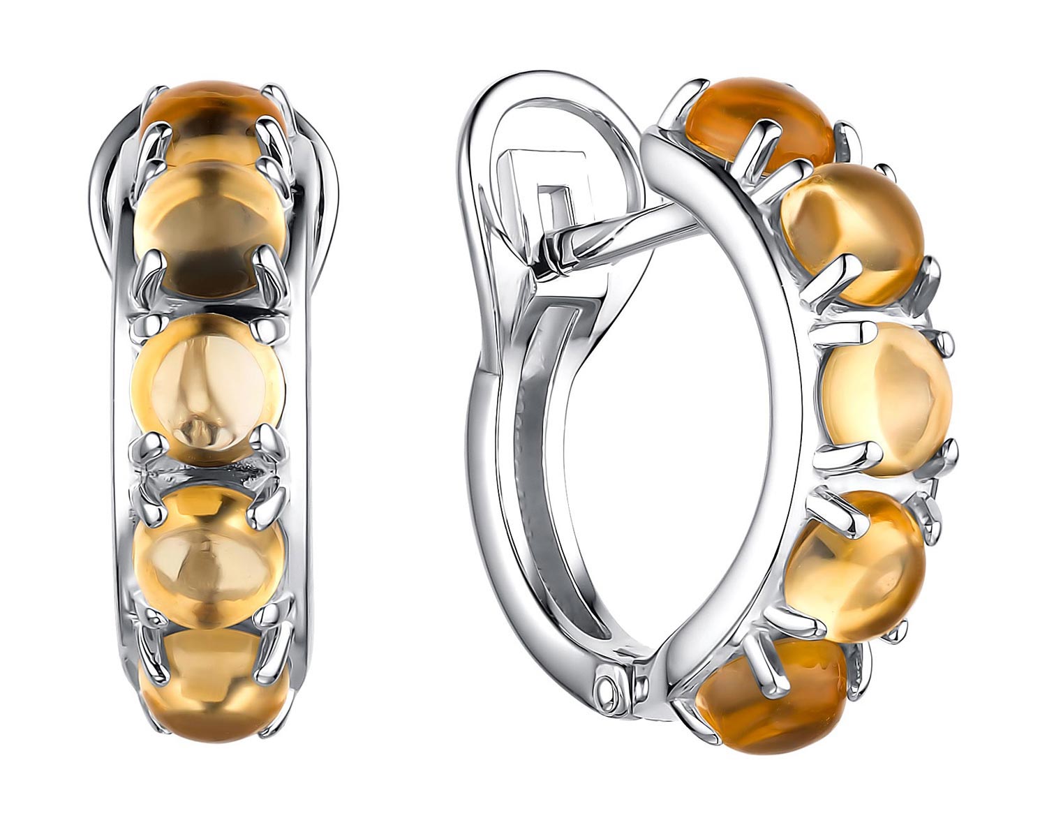 

Серьги из серебра с цитрином АЛЬКОР 02-2694/00CT-00, 02-2694/00CT-00