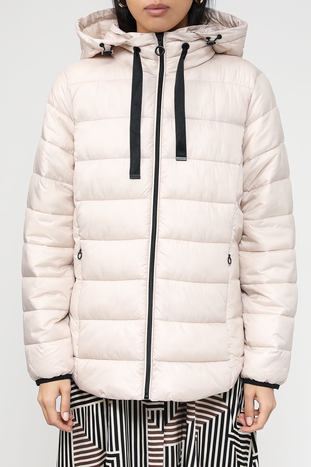

Куртка женская Esprit Casual 073EE1G312 бежевая M, Бежевый, 073EE1G312