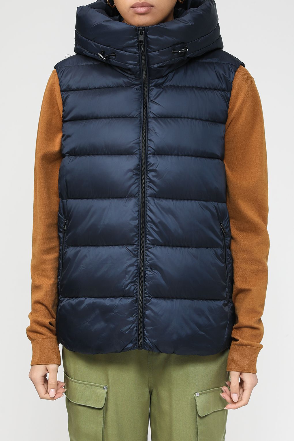 

Утепленный жилет женский Esprit Casual 993EE1H302 синий XL, 993EE1H302
