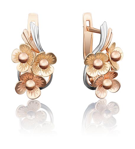 

Серьги из золота PLATINA jewelry 02-3966-00-000-1113-42, 02-3966-00-000-1113-42