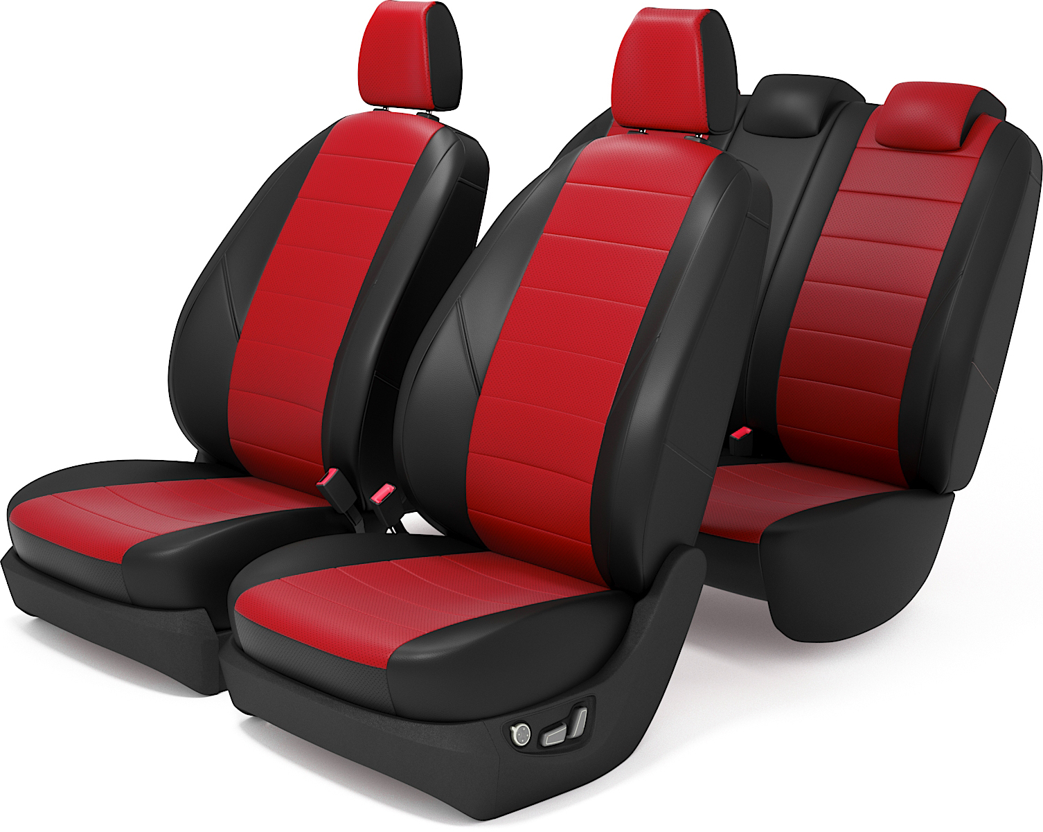 

Чехлы на сиденья для Сузуки Гранд Витара 3 с 2006 по 2015 год, Экокожа, Красный, LGrandvitara200620154060