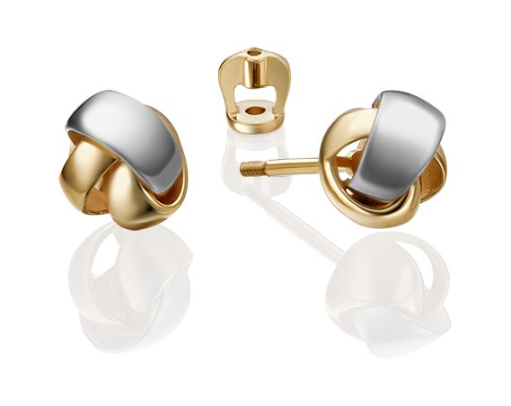 

Серьги-пусеты из золота PLATINA jewelry 02-4329-00-000-1121-48, 02-4329-00-000-1121-48