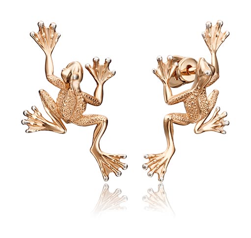 

Серьги джекеты из красного золота PLATINA jewelry 02-4357-00-000-1110-42, 02-4357-00-000-1110-42