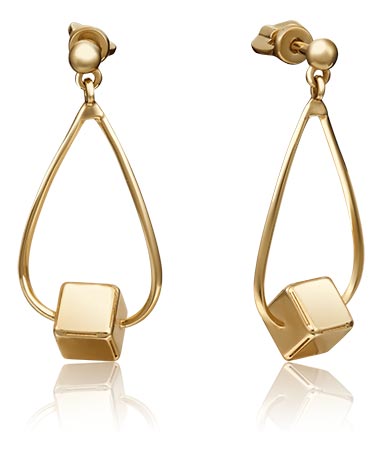 

Серьги из желтого золота PLATINA jewelry 02-4391-00-000-1130-48, 02-4391-00-000-1130-48