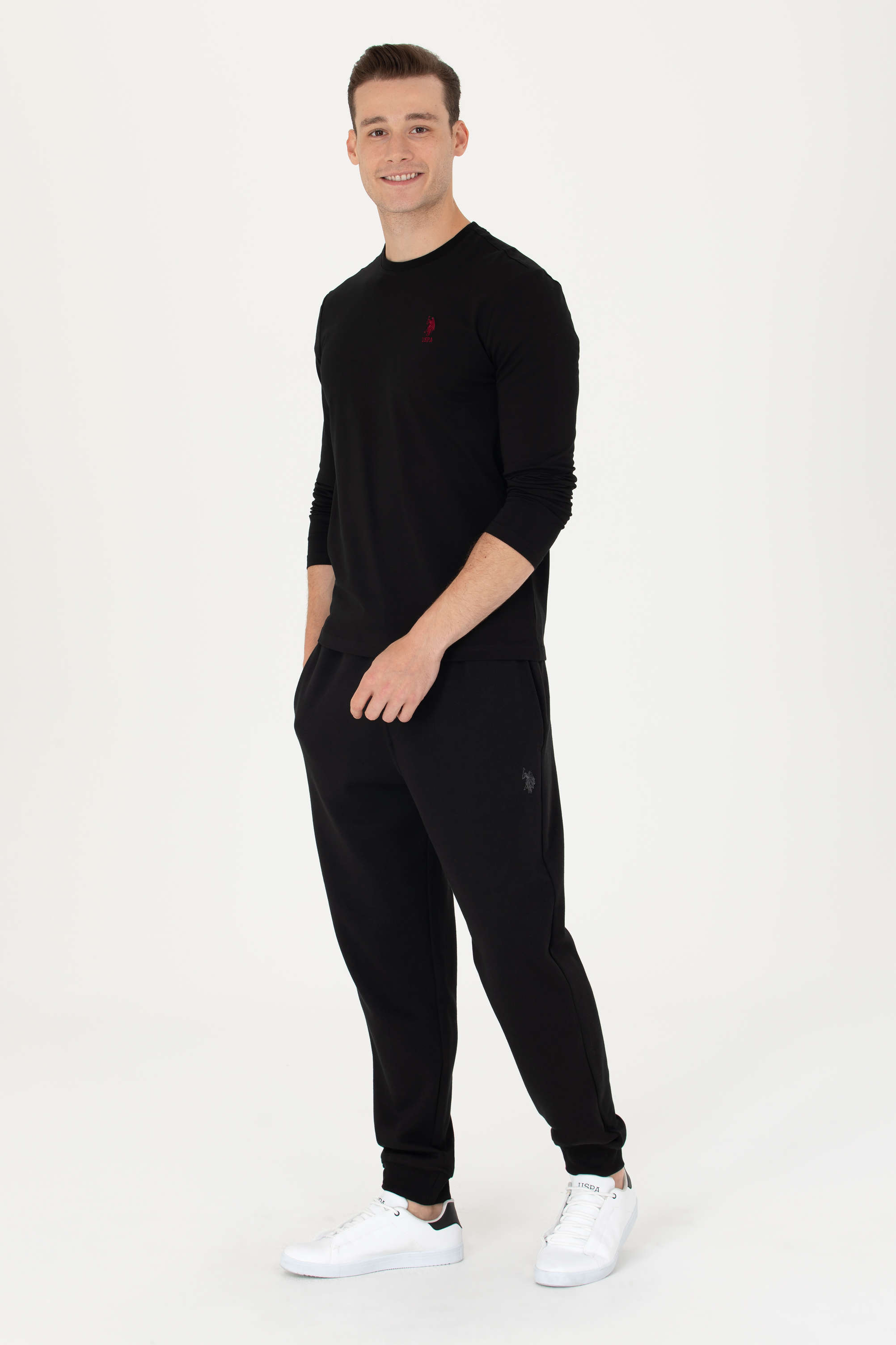 

Спортивные брюки мужские U.S. POLO Assn. G081SZ0OP0DERIC-E черные XL, Черный, G081SZ0OP0DERIC-E