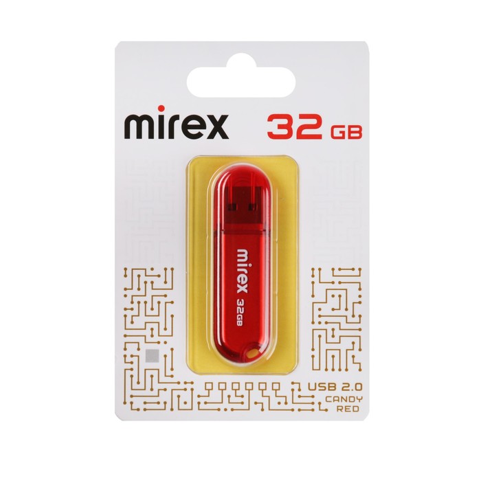 фото Флешка mirex candy red, 32 гб 32 гб красный (9284244)