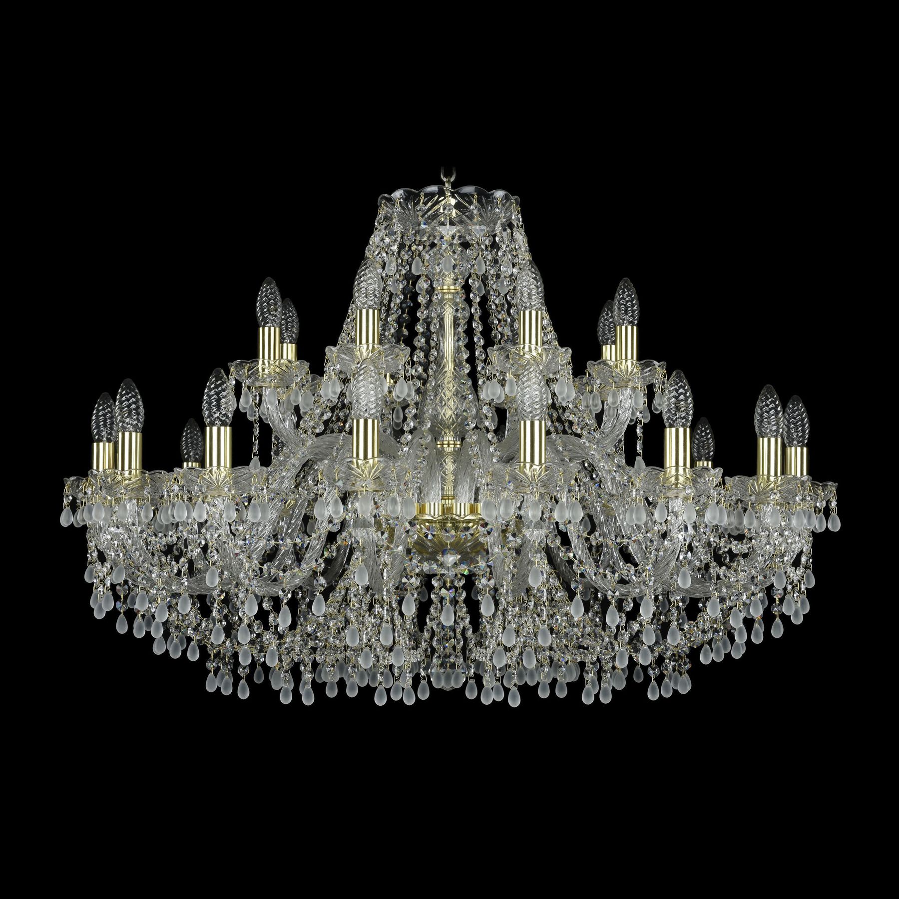 фото Хрустальная люстра 1410/16+8/360 g v0300 bohemia ivele crystal